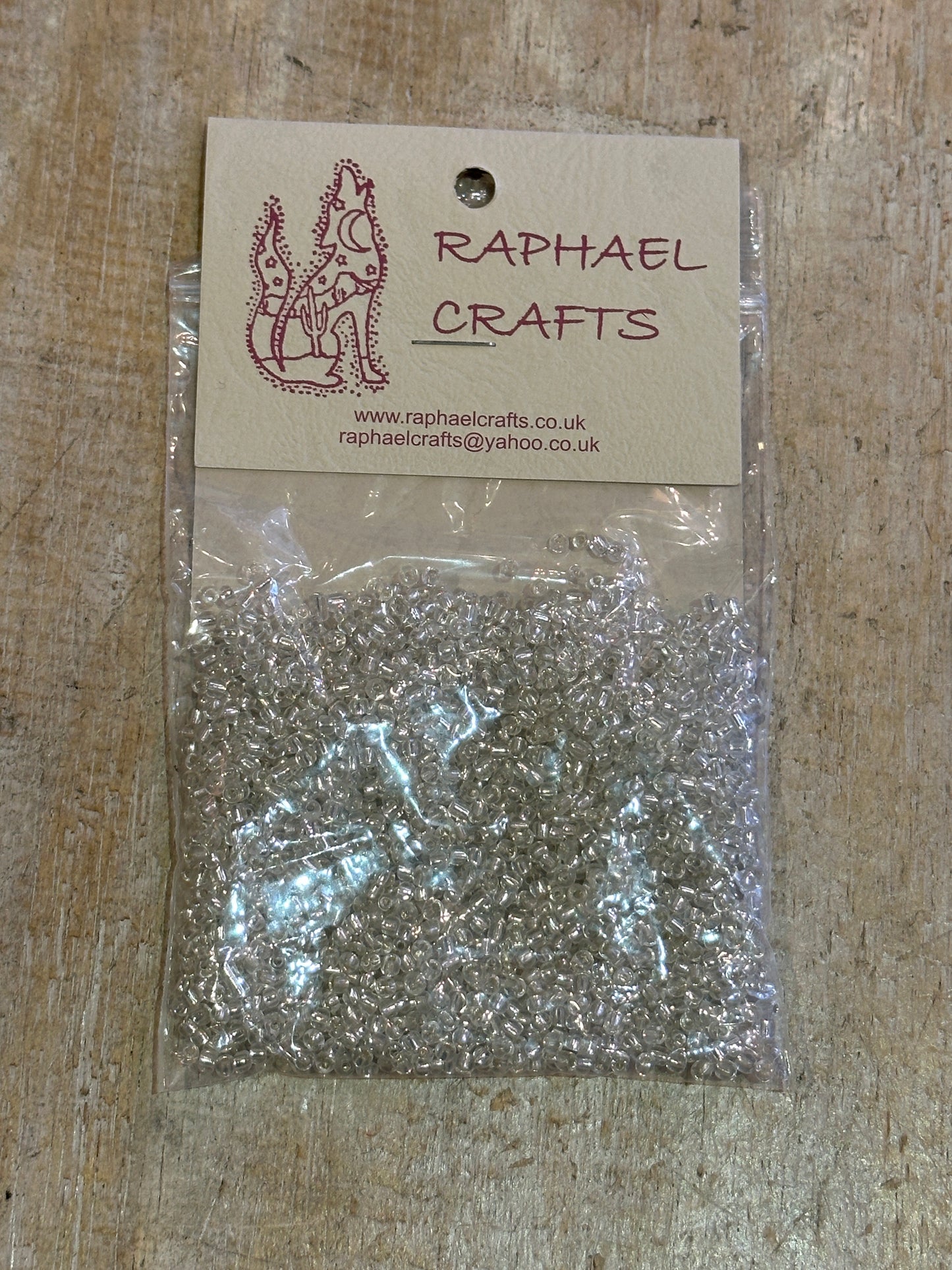 Glass Seed Beads Silver Silver Lined Size 8 50g