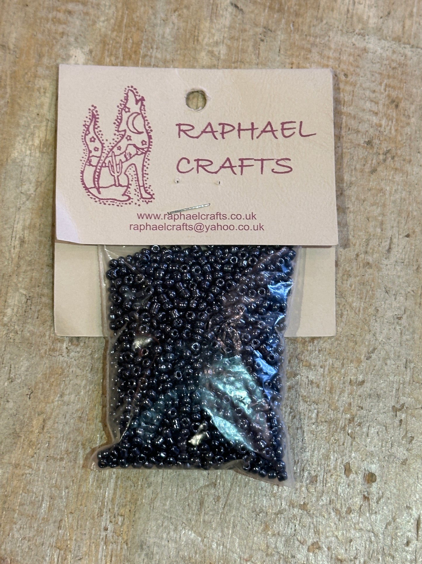 Glass Seed Beads Metal Grey Size 8 50g