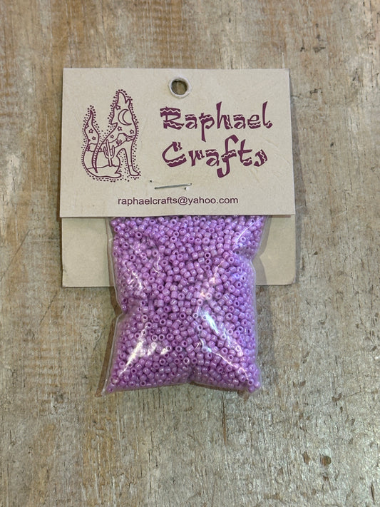 Glass Seed Beads Lilac Size 11 50g