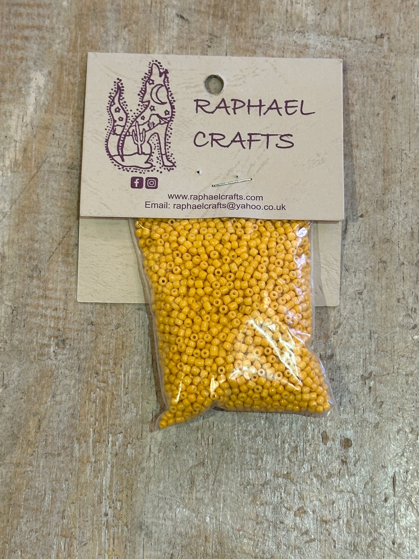 Glass Seed Beads Sunflower Orange Size 11 50g