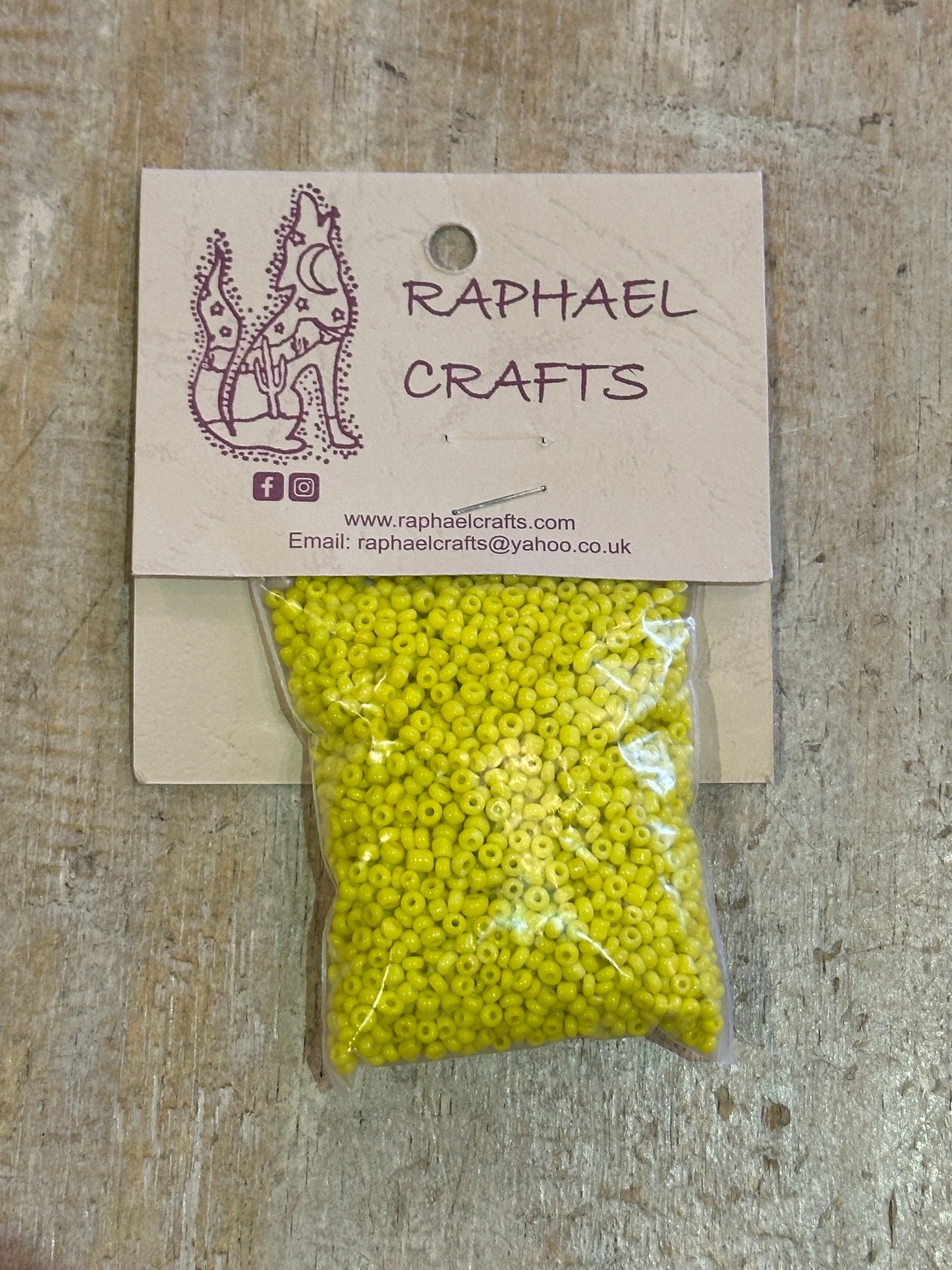 Glass Seed Beads Daisy Yellow Size 11 50g