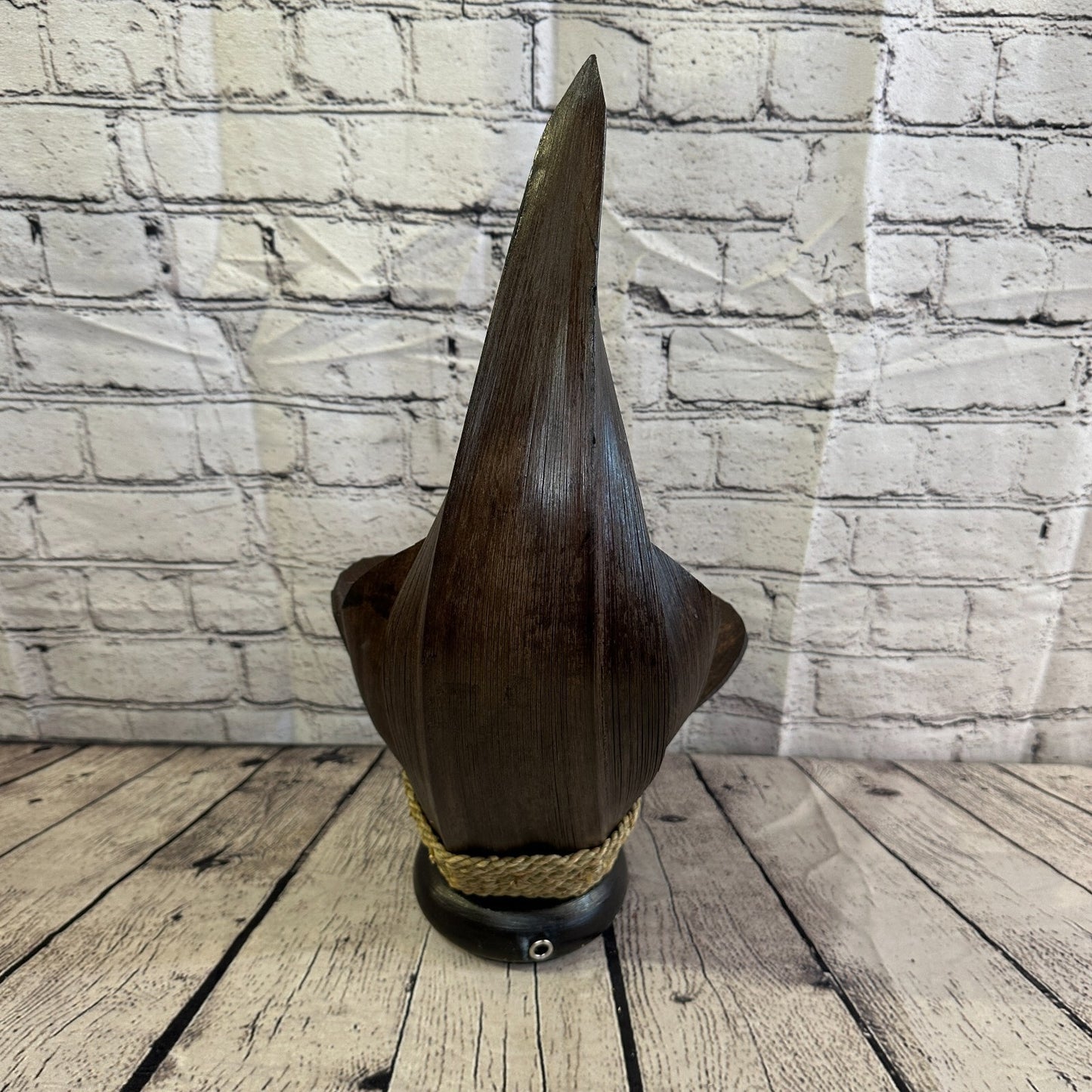 White Brown Leaf Natural 45cm Tall Leaf Lamp Twist LED UK Mains Plug Design 7
