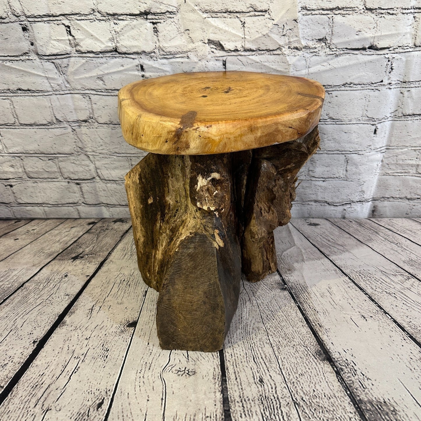 30cm x 27cm Teak Root Wood Mushroom Coffee Table Side Table Home Furniture No 6