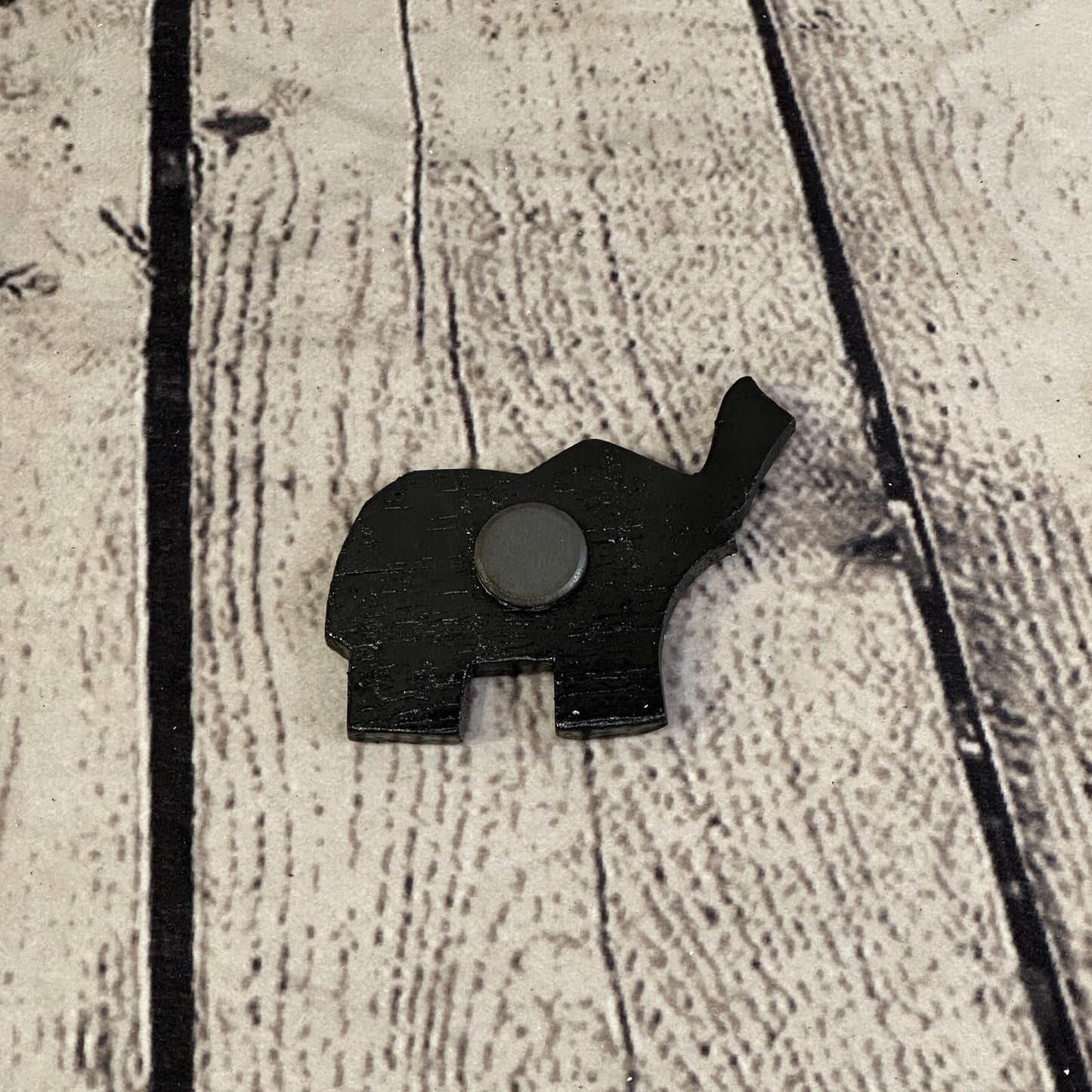 Elephant Wooden Animal Fridge Dot Work Magnet Magnetic Note Holder Novelty