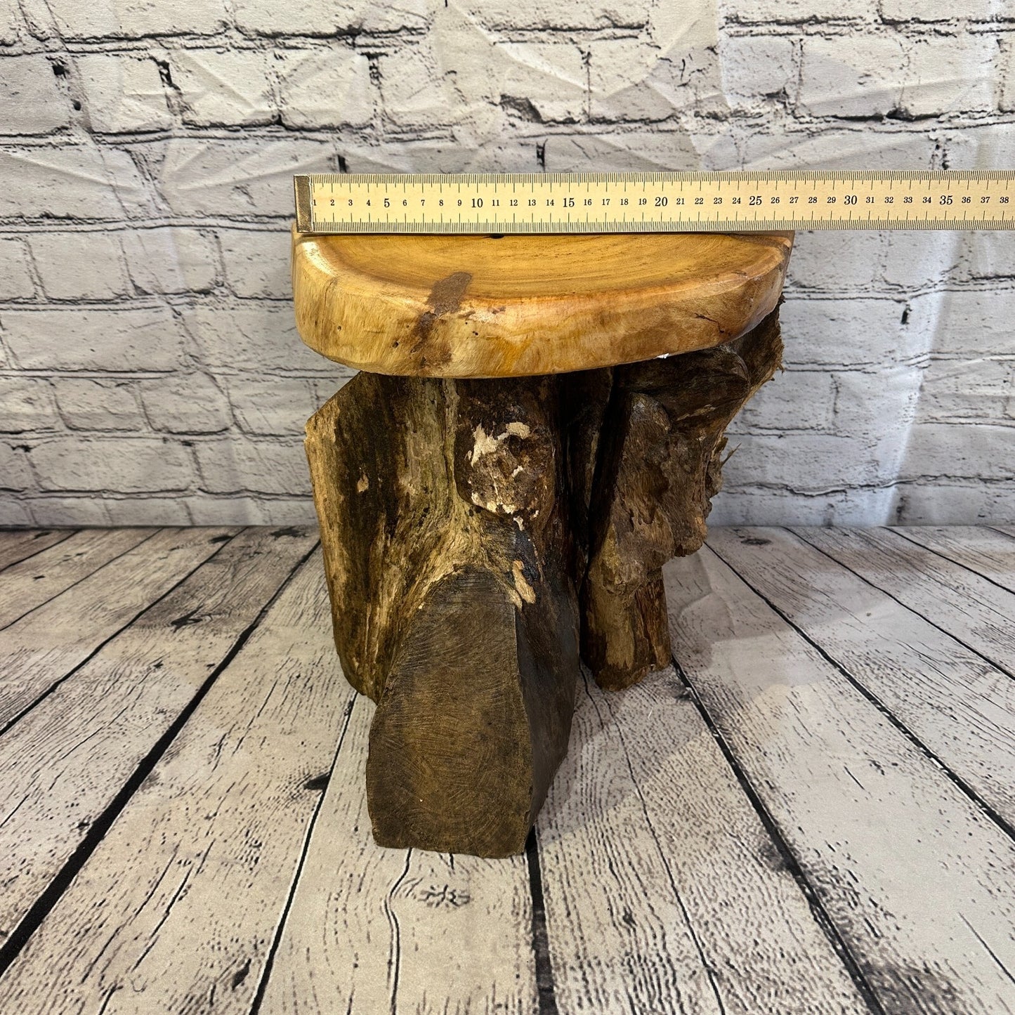 30cm x 27cm Teak Root Wood Mushroom Coffee Table Side Table Home Furniture No 6