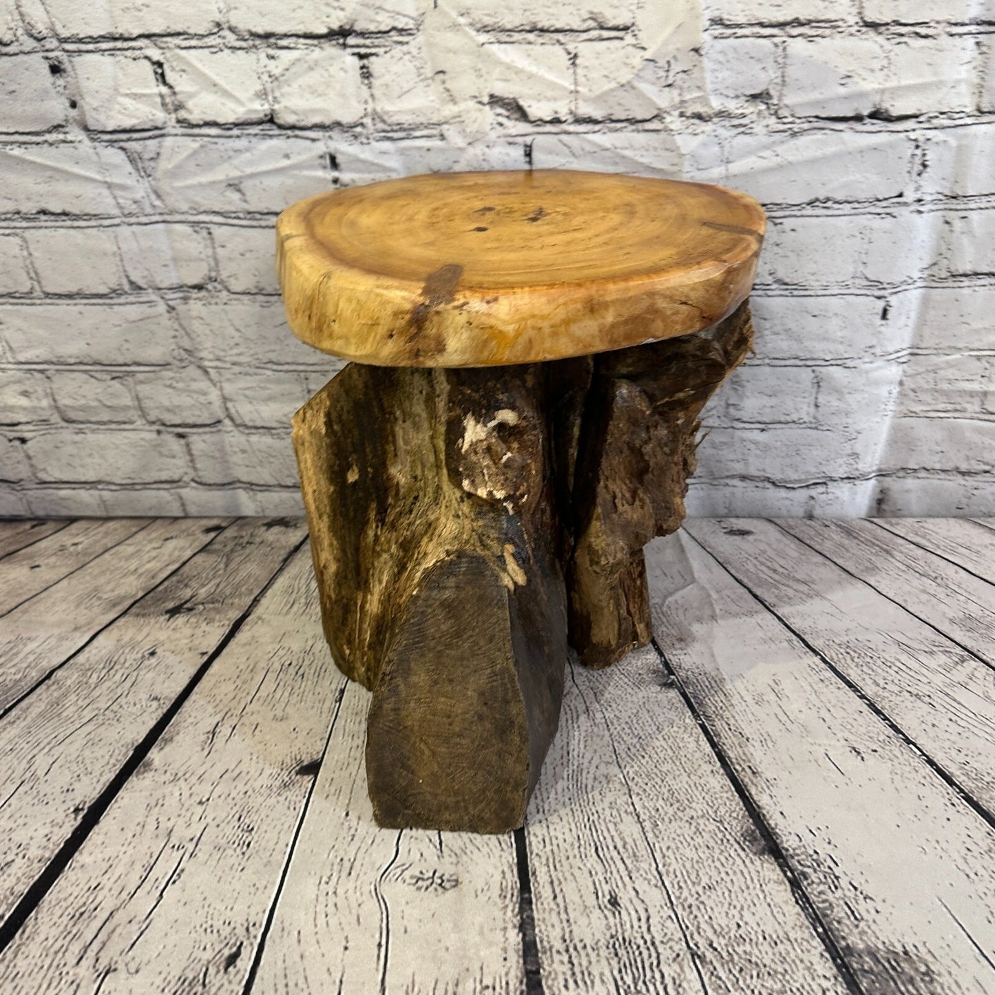 30cm x 27cm Teak Root Wood Mushroom Coffee Table Side Table Home Furniture No 6