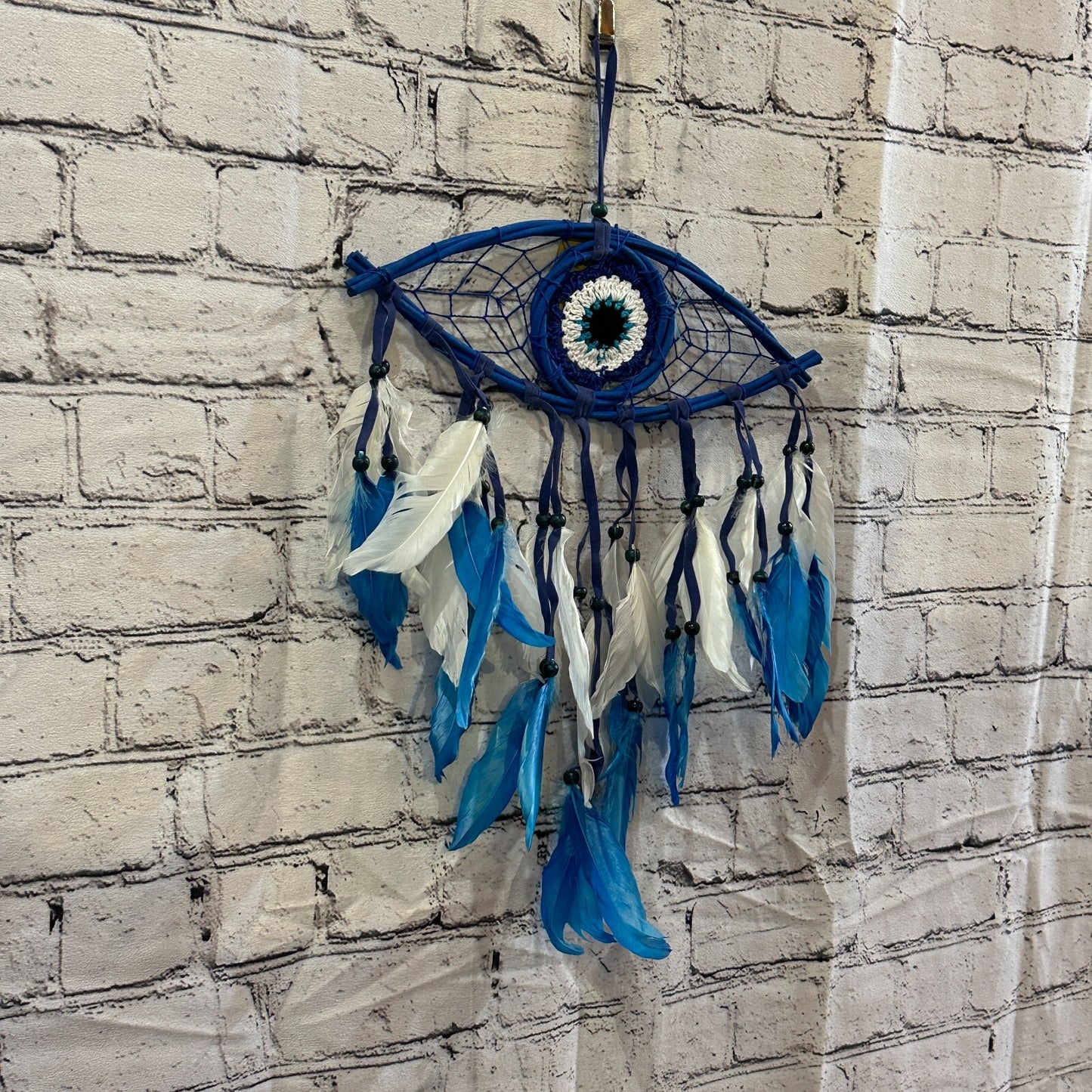 Turkish Evil Eye 25cm x 10cm Dream Catcher Dreamcatcher Wall Ornament Handmade