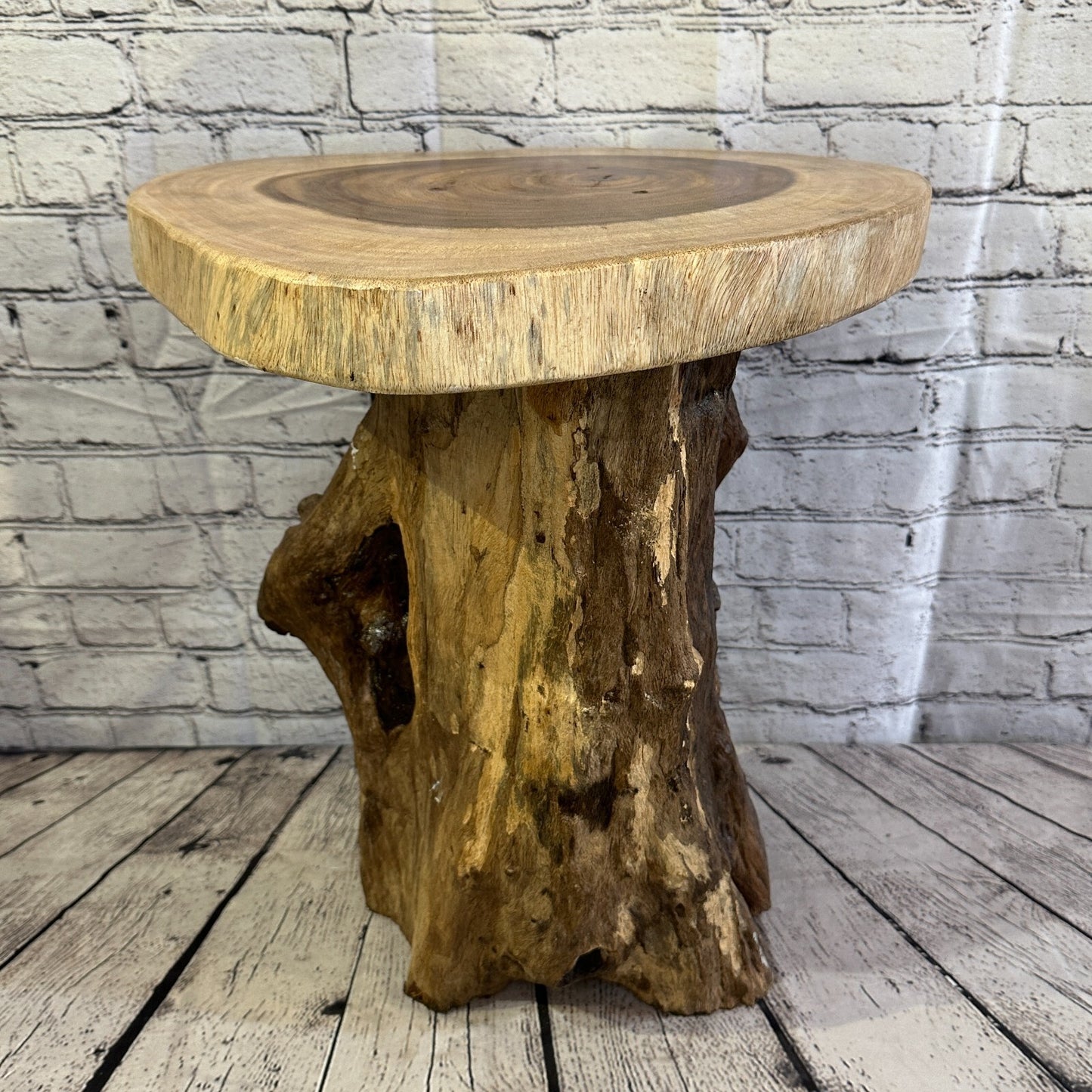48cm x 40cm Teak Root Wood Mushroom Coffee Table Side Table Home Furniture No 1