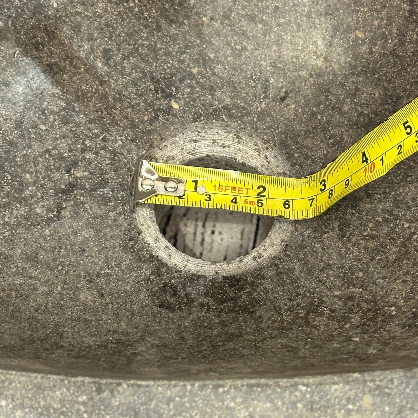 33cm x 28cm River Stone Sink Basin Bowl Natural for Bathroom Washroom Oval No 2