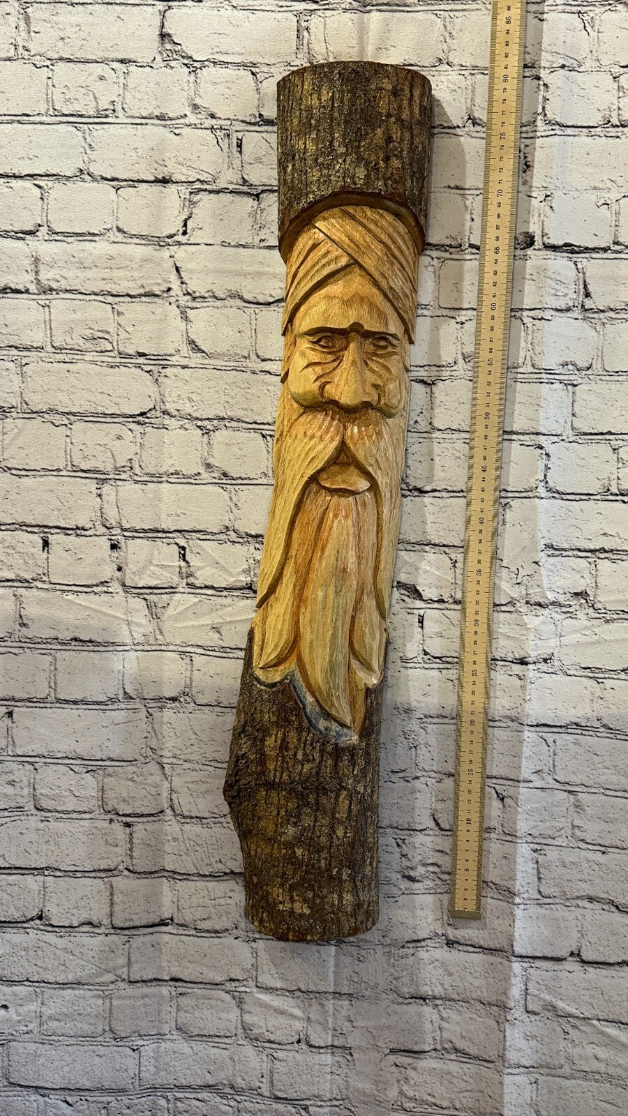 Forest Man Of The Woods 80cm Hand Carved Wizard Tree Trunk Wood Fairtrade