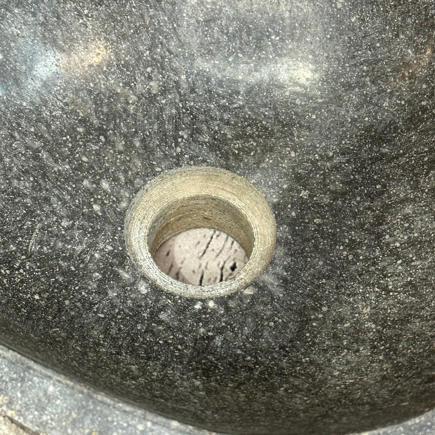 32cm x 29cm River Stone Sink Basin Bowl Natural for Bathroom Washroom Oval No 33