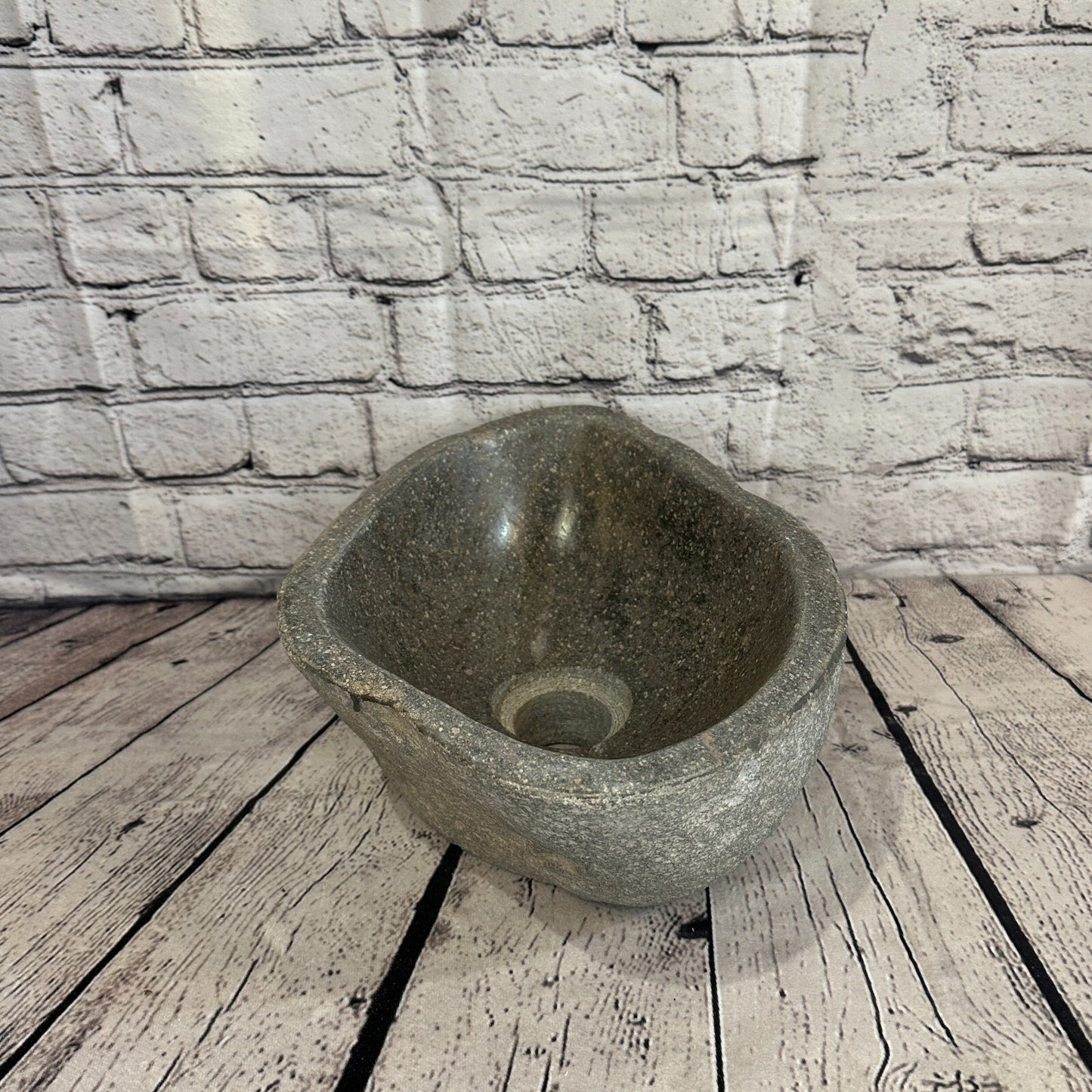 32cm x 23cm River Stone Sink Basin Bowl Natural for Bathroom Washroom Oval No 30