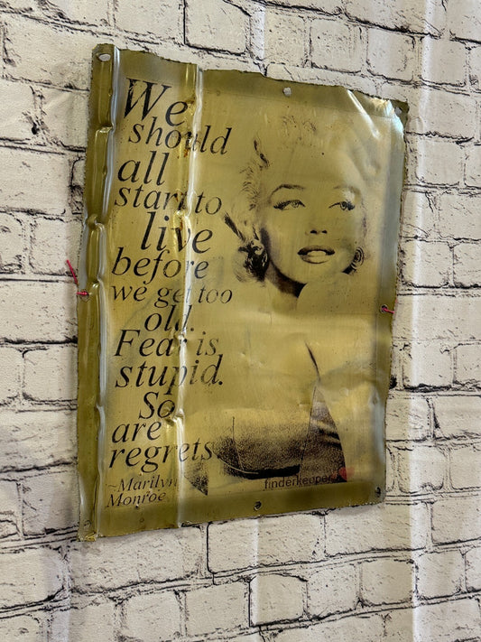Marilyn Monroe Poster Advert Wall Plaque 42cm x 36cm Vintage Retro Tin Sign