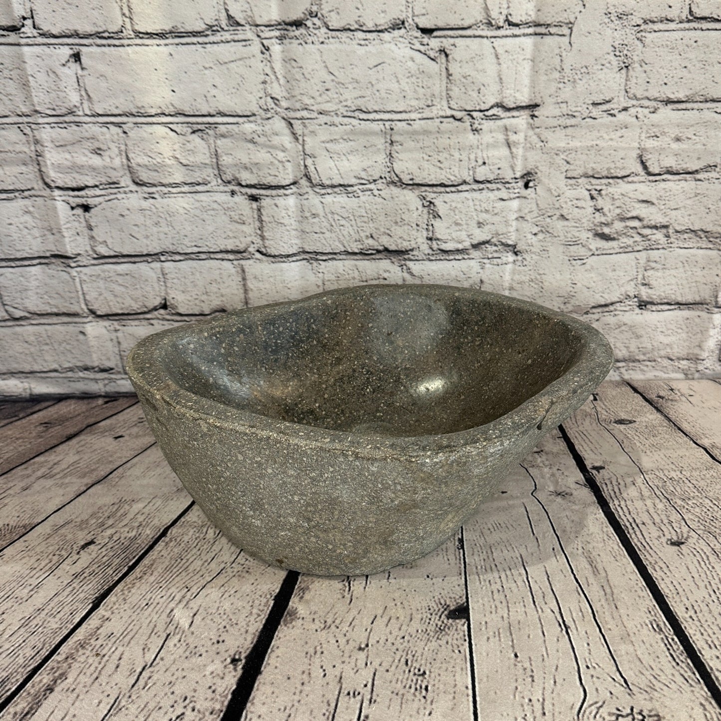 32cm x 23cm River Stone Sink Basin Bowl Natural for Bathroom Washroom Oval No 30