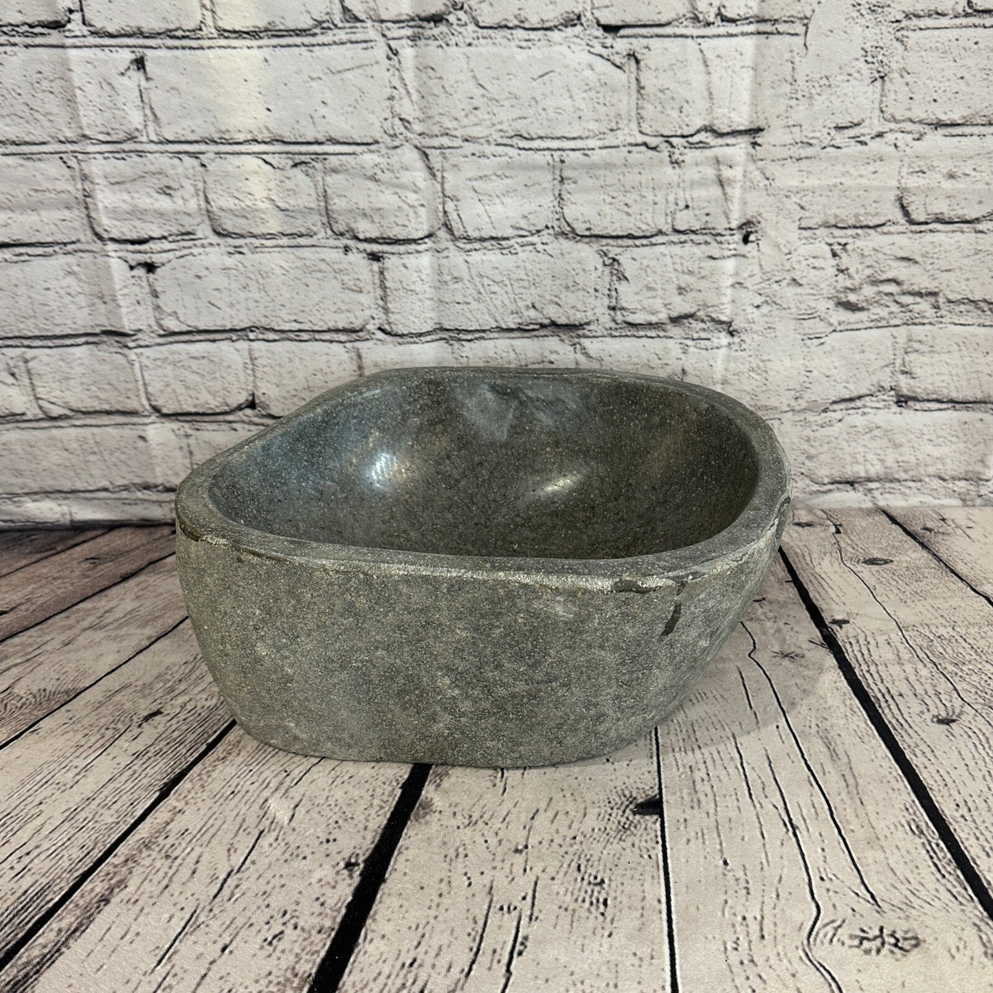 29cm x 24cm River Stone Sink Basin Bowl Natural for Bathroom Washroom Oval No 32