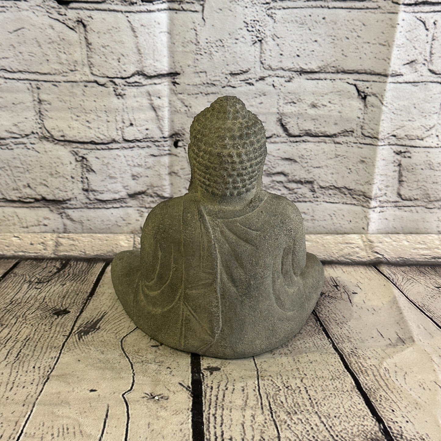 3D Thai Buddha Candle Stone Garden 20cm Ornament Outdoor Indoor Statue Hindu