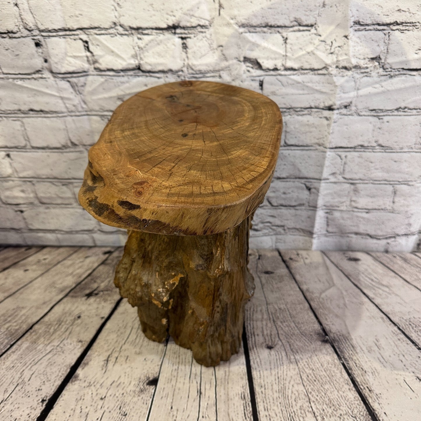 32cm x 28cm Teak Root Wood Mushroom Coffee Table Side Table Home Furniture No 4