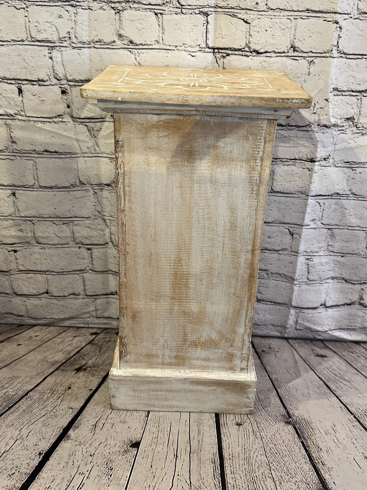 60cm x 25cm Cream 3 Draw Wooden Side Cabinet Living Hallway Storage Furniture