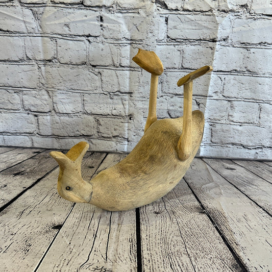 35cm x 25cm Wooden Drunk Duck Wine Bottle Holder Vintage Rustic Funny Gift