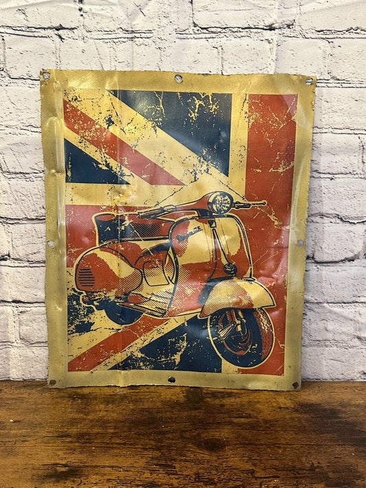UK Moped Poster Advert Wall Plaque 42cm x 36cm Vintage Retro Tin Sign
