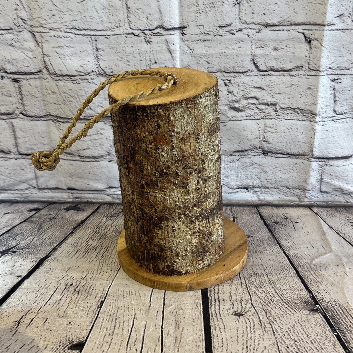 Bird House Barn Owl Of The Woods 25cm Hand Carved Tree Trunk Wood Fairtrade