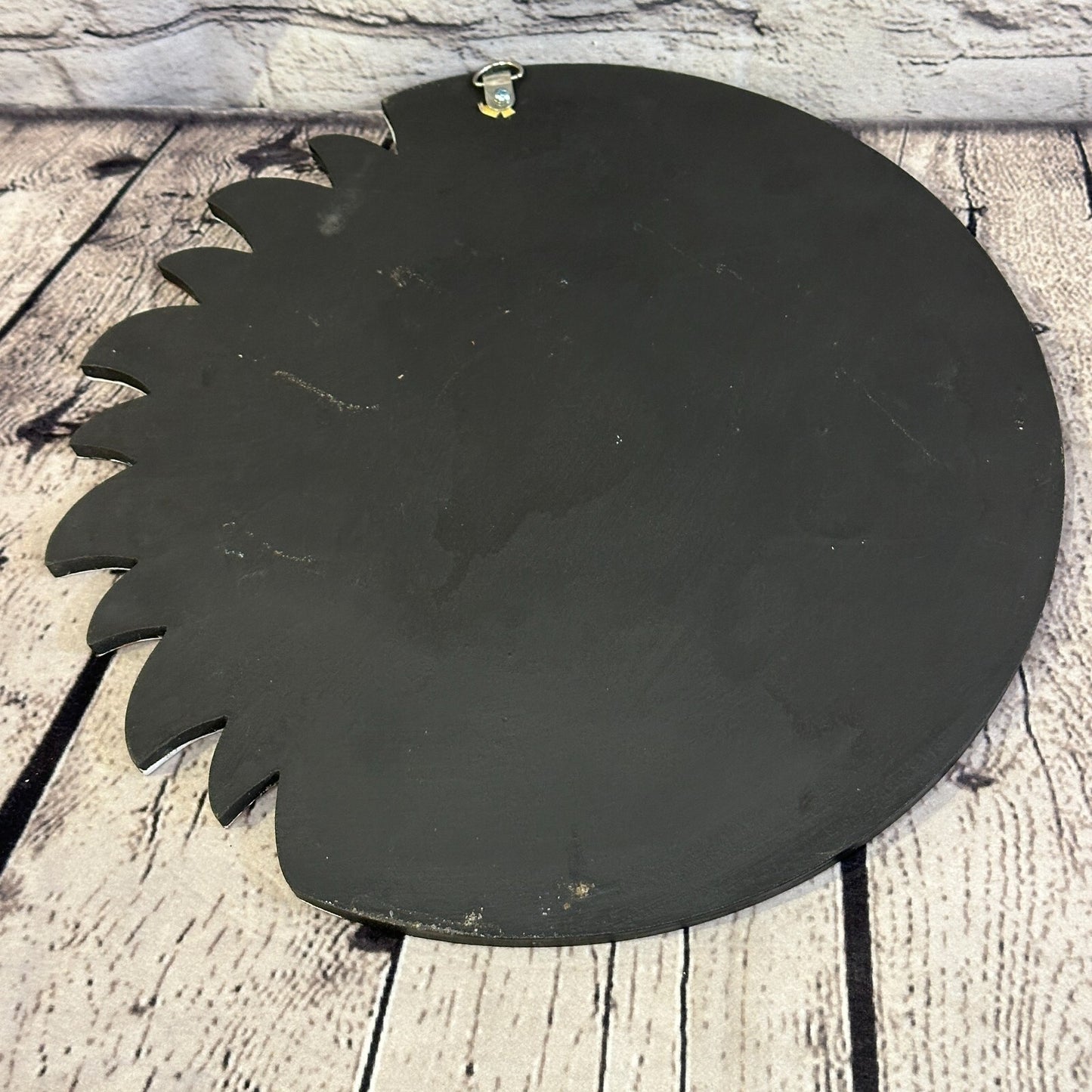 Black Half Moon Mosaic Tile Wall Mirror 30cm x 30cm 12 Inches Handmade Fairtrade