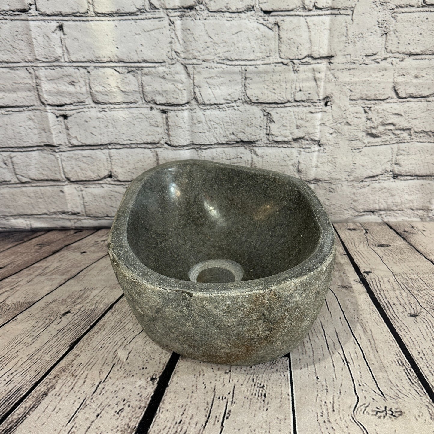 29cm x 24cm River Stone Sink Basin Bowl Natural for Bathroom Washroom Oval No 32