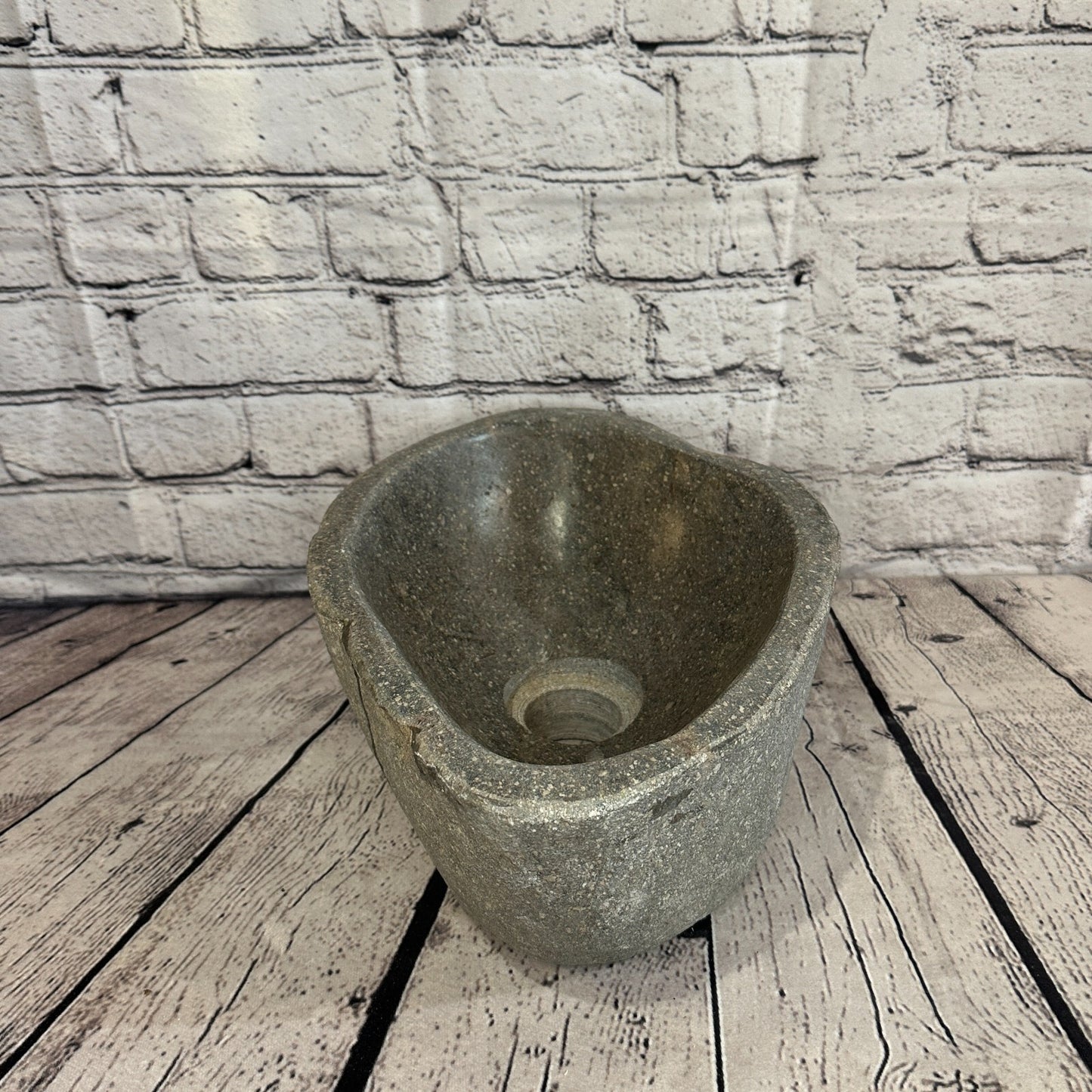 32cm x 23cm River Stone Sink Basin Bowl Natural for Bathroom Washroom Oval No 30