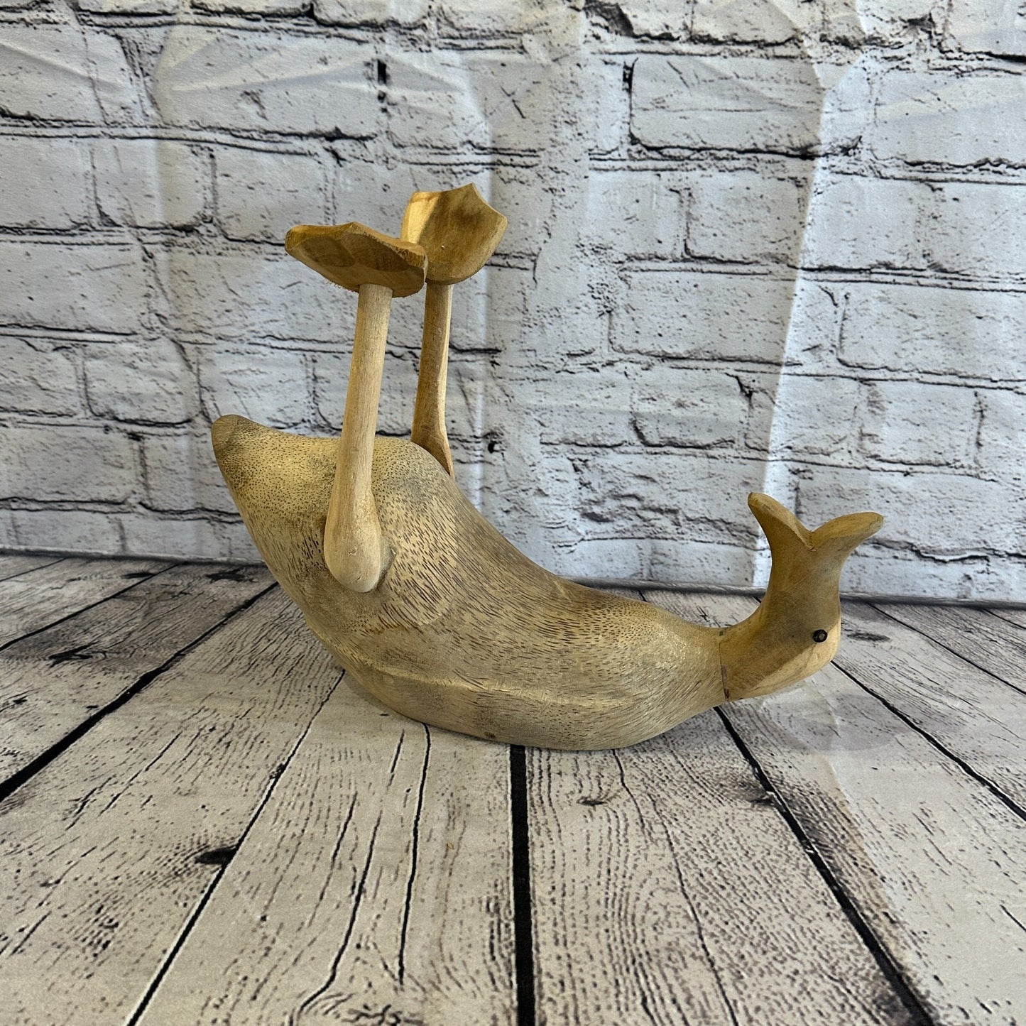 35cm x 25cm Wooden Drunk Duck Wine Bottle Holder Vintage Rustic Funny Gift