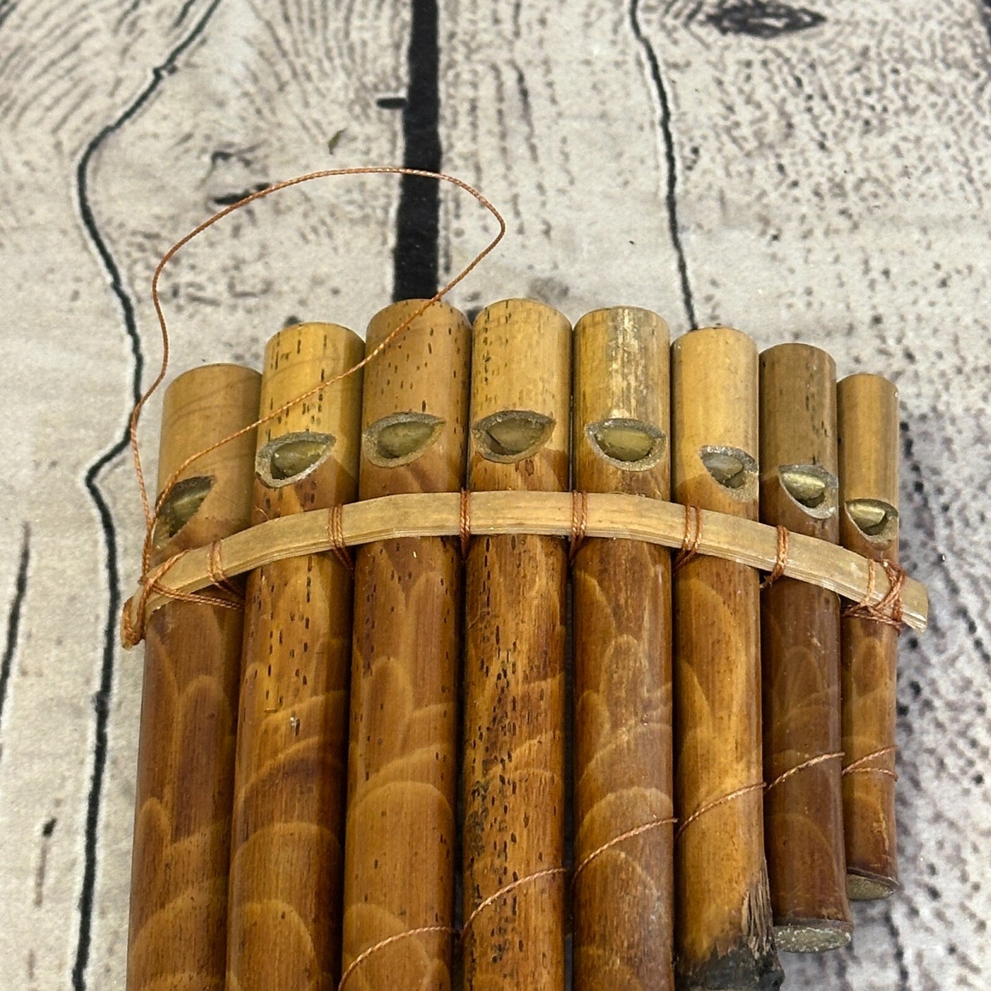 15cm 8 Pipe Pan Pipes With Reeds Bambo Flutes Hand Made Fair Trade PanPipes