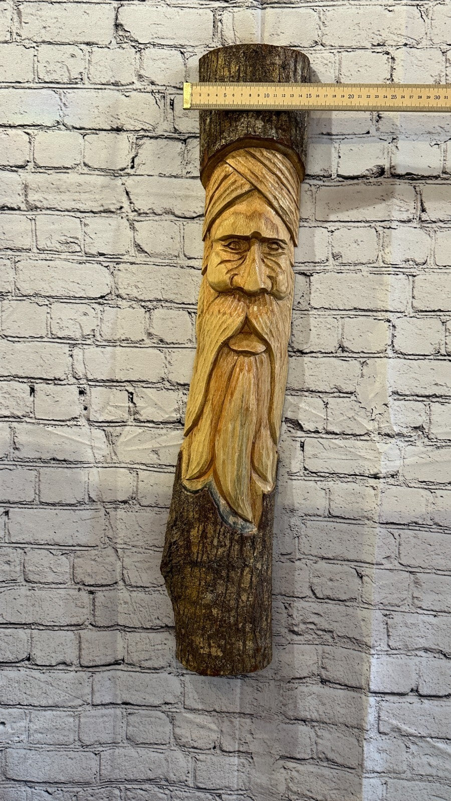 Forest Man Of The Woods 80cm Hand Carved Wizard Tree Trunk Wood Fairtrade