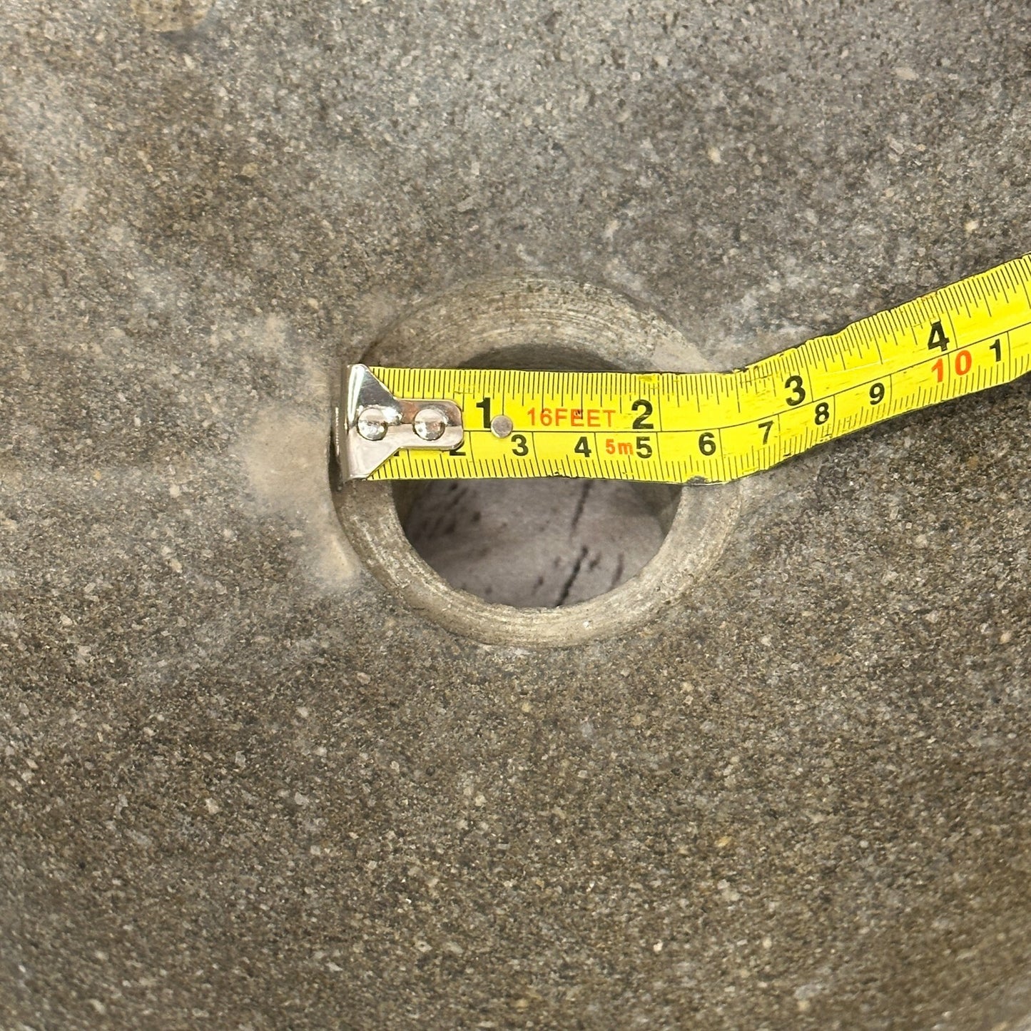 32cm x 29cm River Stone Sink Basin Bowl Natural for Bathroom Washroom Oval No 9