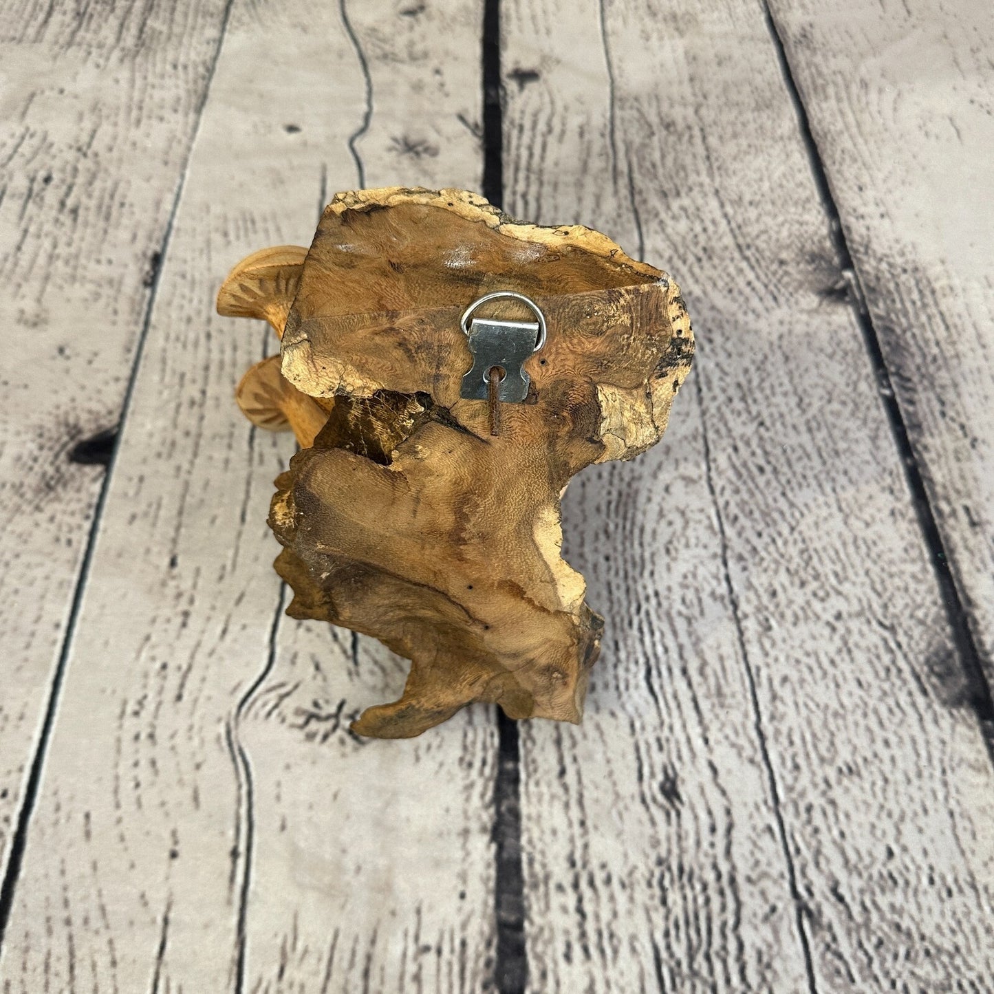 Button Mushrooms Wall Art Mushroom Parasite Wood Ornament Natural Carving Wooden