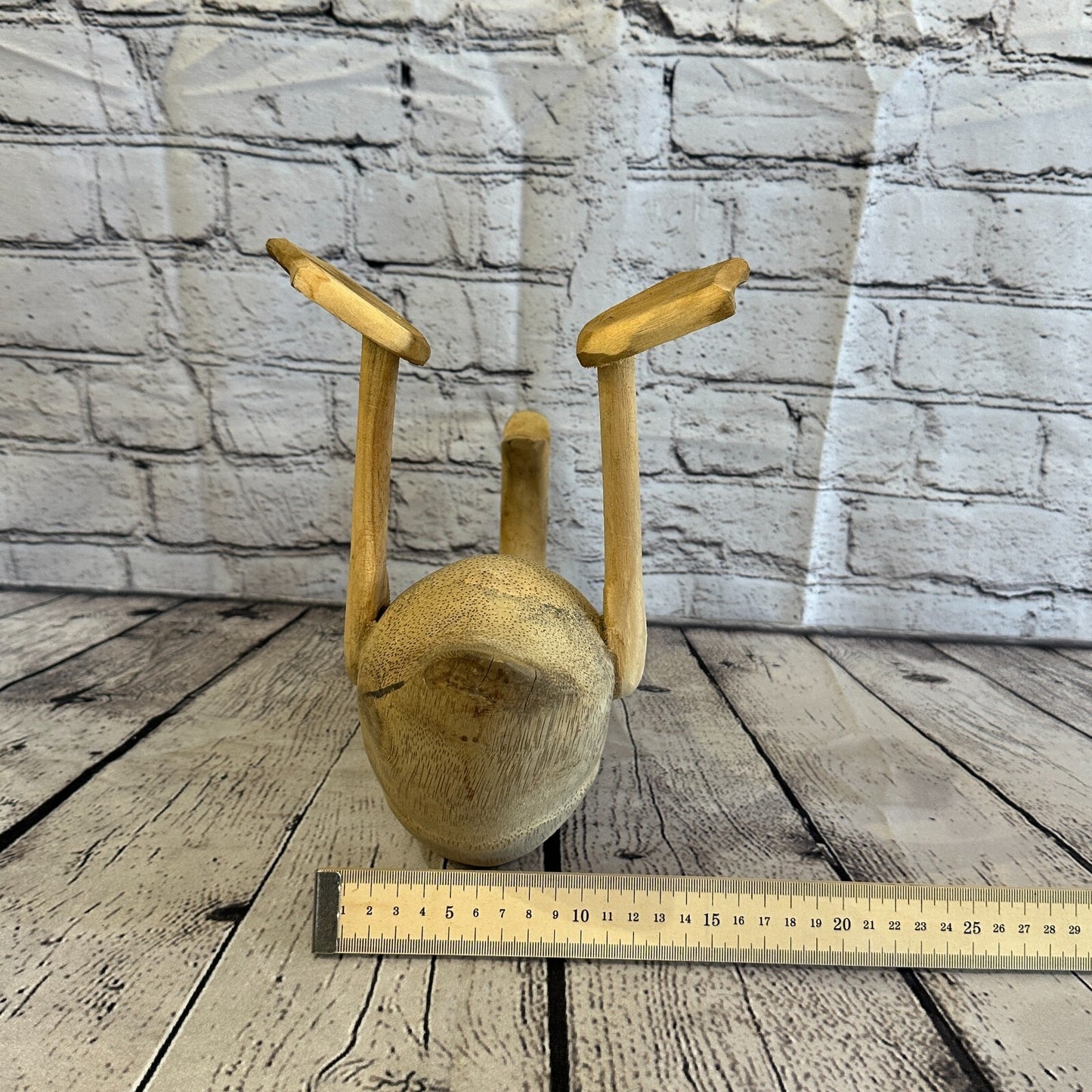 35cm x 25cm Wooden Drunk Duck Wine Bottle Holder Vintage Rustic Funny Gift
