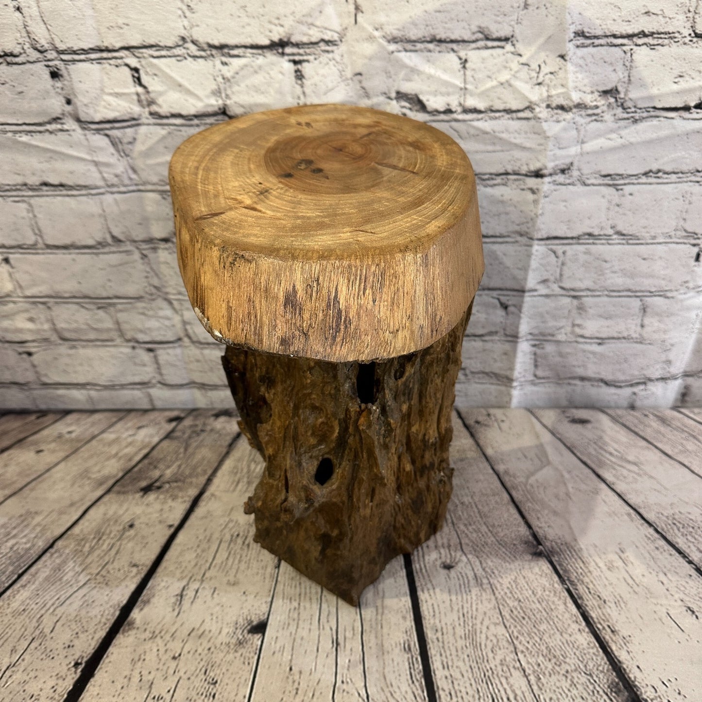 33cm x 24cm Teak Root Wood Mushroom Coffee Table Side Table Home Furniture No 3