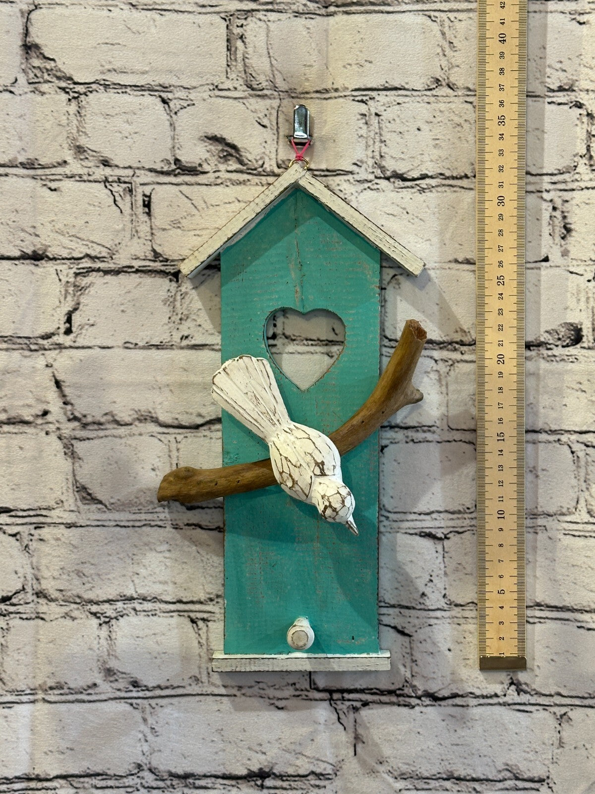 30cm Green House Wall Art Bird on Tree Branch Bird Wall Silhouette Home Decor