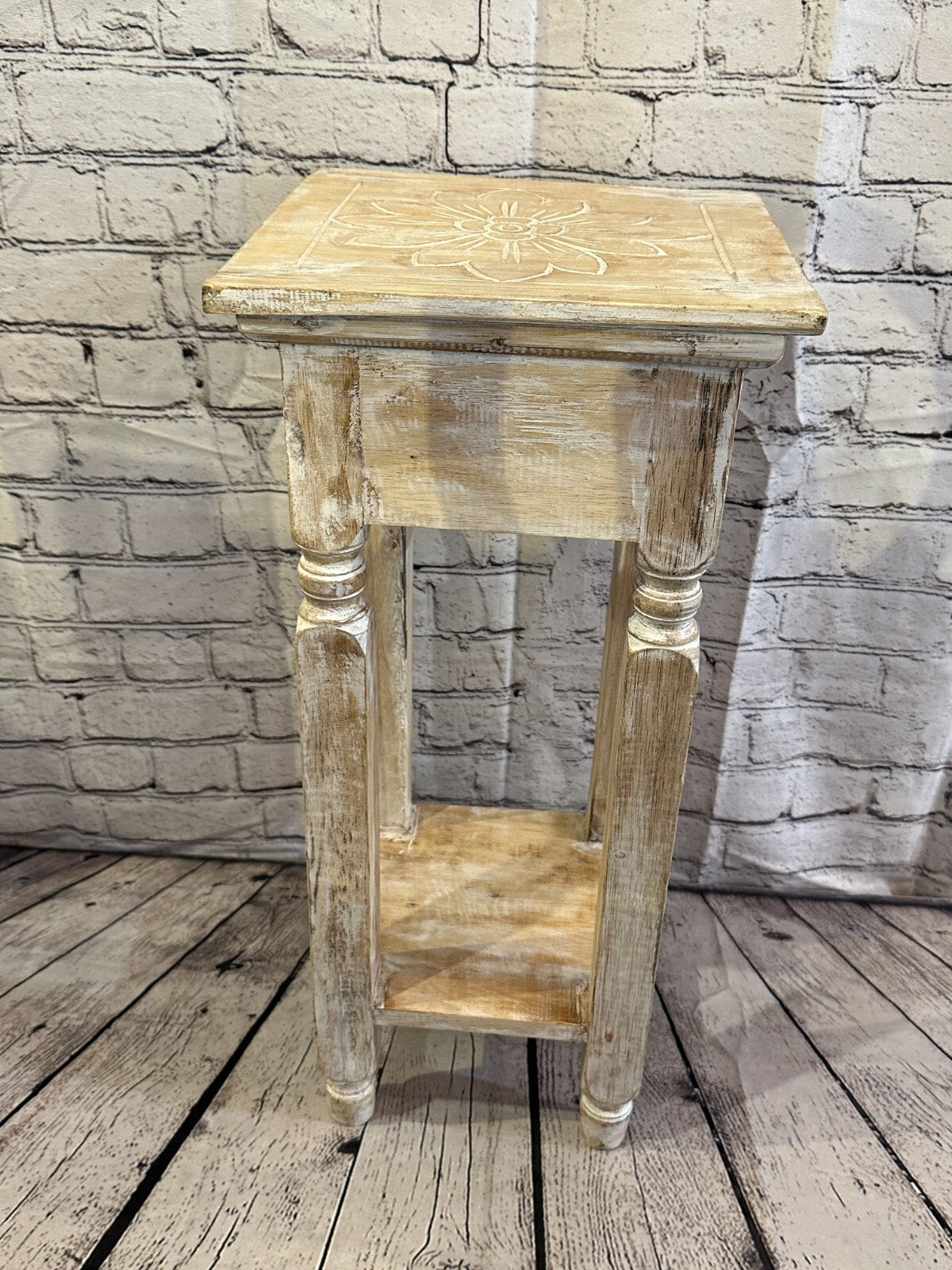 60cm x 25cm Cream 1 Draw Wooden Side Cabinet Living Hallway Storage Furniture