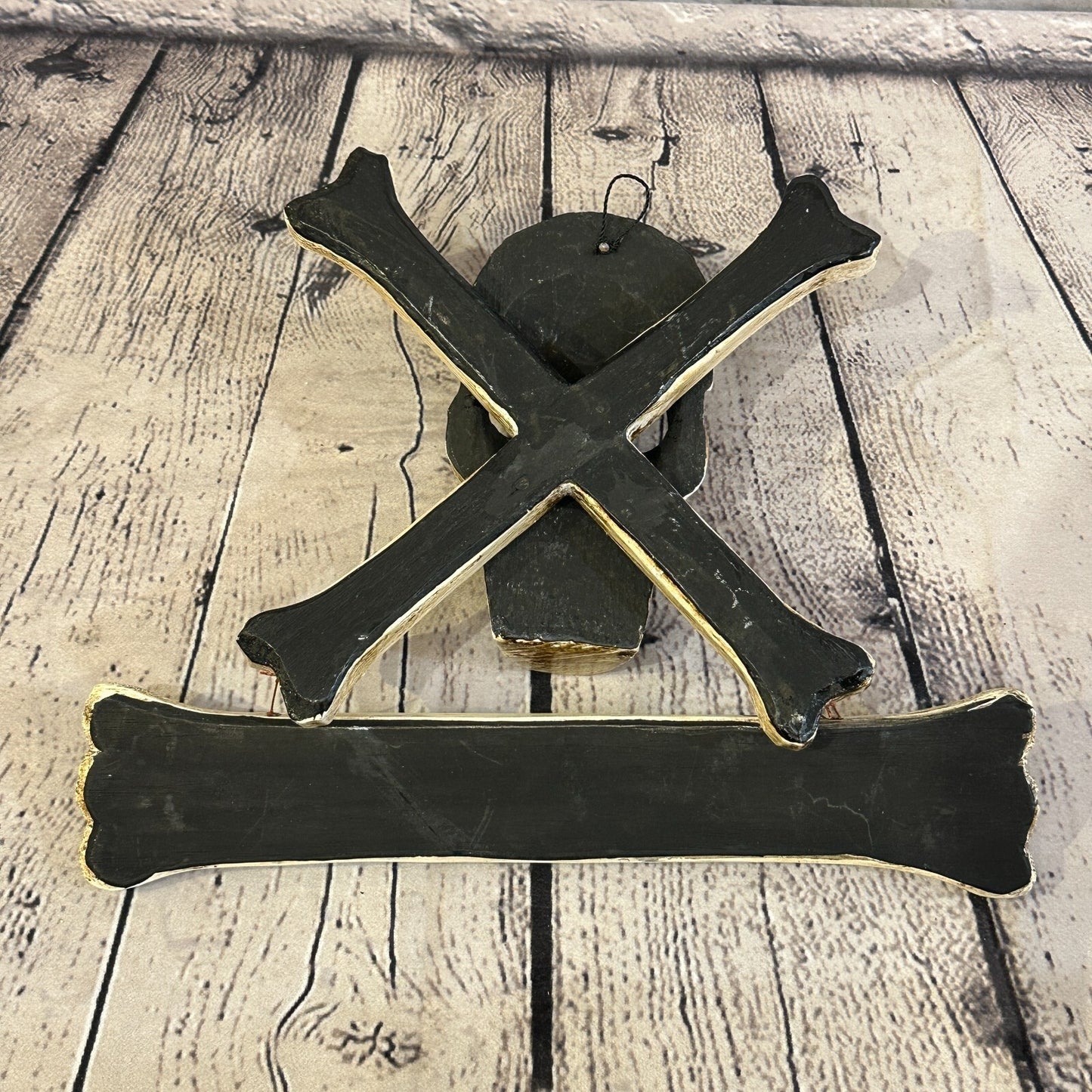 Skull & Crossbones Time Flies Rum Drink Pirate Sign Door Plaque 30cm x 25cm