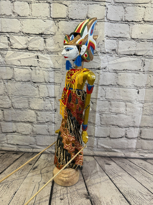 55cm Wayang Golek Traditional Stick Shadow Puppet Bali Java Indonesia Design 4