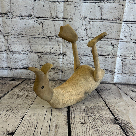 25cm x 20cm Wooden Drunk Duck Wine Bottle Holder Vintage Rustic Funny Gift