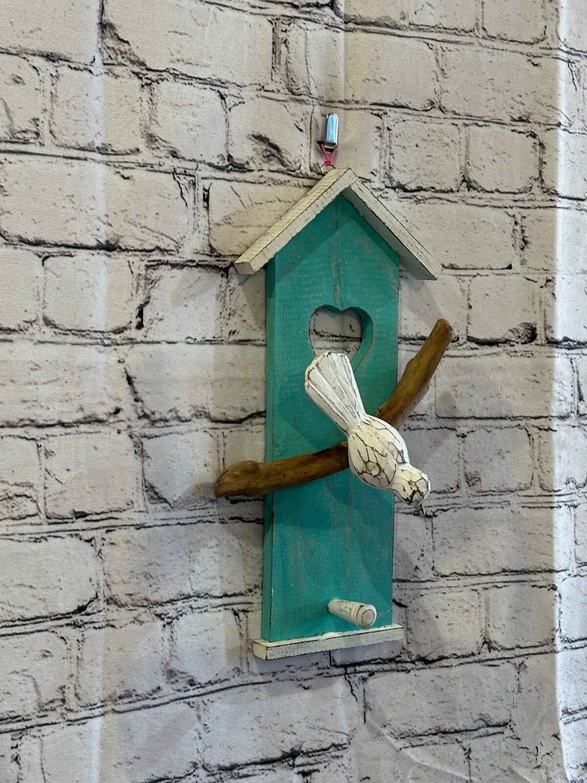 30cm Green House Wall Art Bird on Tree Branch Bird Wall Silhouette Home Decor