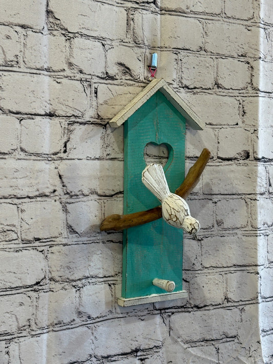 30cm Green House Wall Art Bird on Tree Branch Bird Wall Silhouette Home Decor