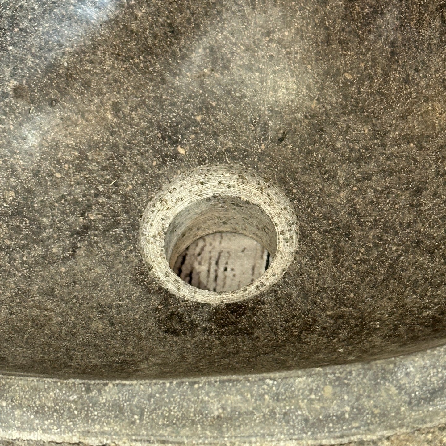 33cm x 28cm River Stone Sink Basin Bowl Natural for Bathroom Washroom Oval No 2