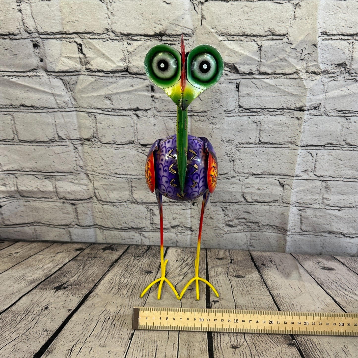 40cm x 20cm Purple Colour Emu Ostrich Cartoon Ornament Painted Statue Holder