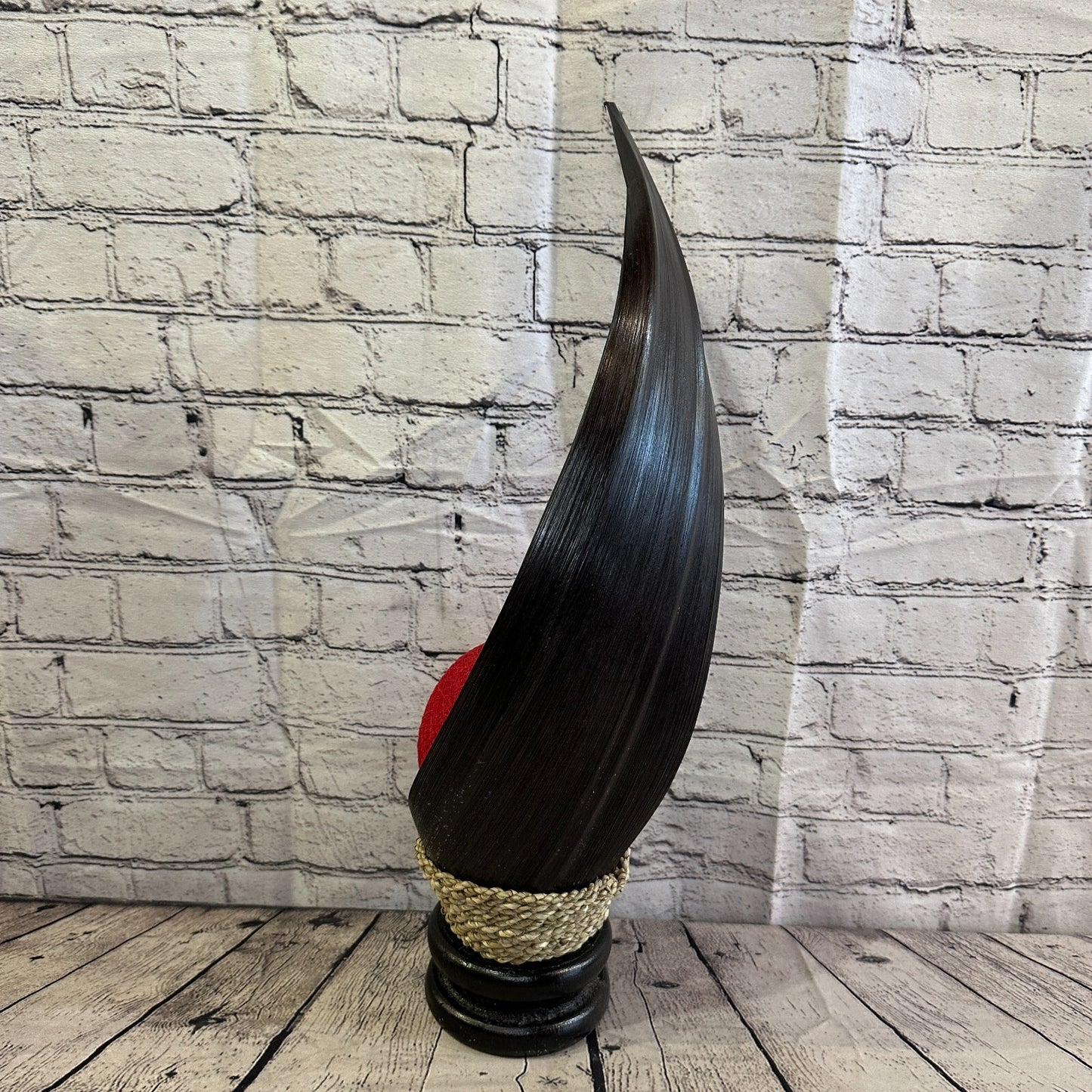Red Dark Brown Natural 60cm Tall Leaf Lamp Twist LED UK Mains Plug Design 4