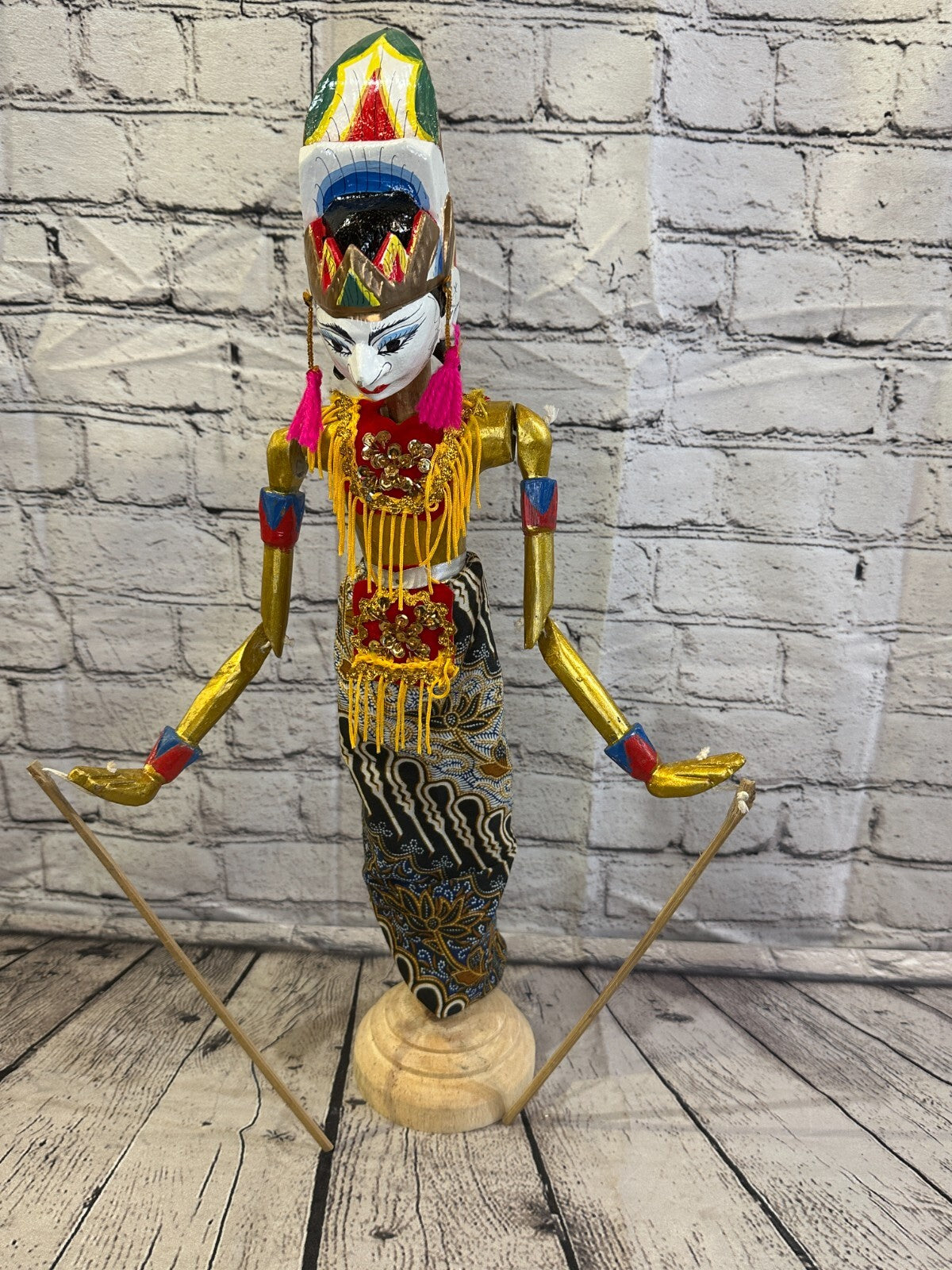 55cm Wayang Golek Traditional Stick Shadow Puppet Bali Java Indonesia Design 2
